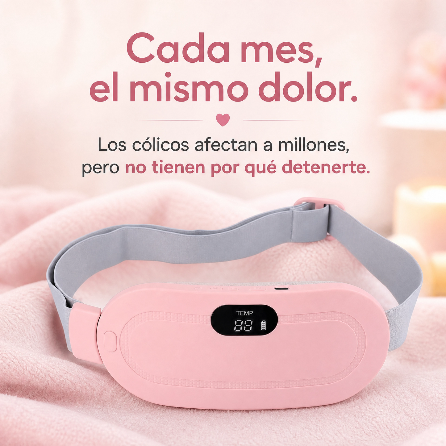 Cinturón Dolor Menstrual Termico Masajes